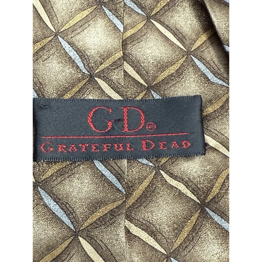 Grateful Dead Mexican Hat Dance‎ Mens Brown Silk Tie Seventeenth Set 1996